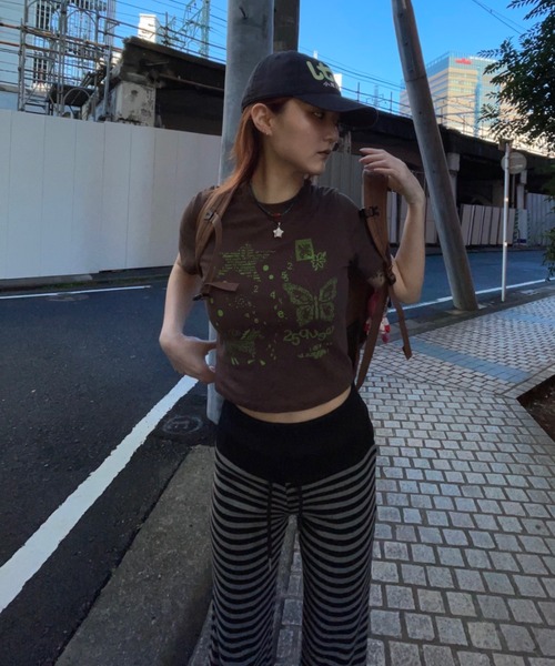 JEANASIS(ジーナシス)の「【25quee】プリントチビTEE SS/670328(Tシャツ/カットソー・レディース・ブルー系その他/ブラウン系その他/ブラック系その他・FREE)」の21枚目の写真