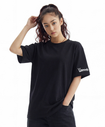 袖スモールロゴアセンティック半袖Tシャツブラック