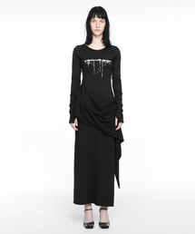 DROP MAXI DRESS BLACK