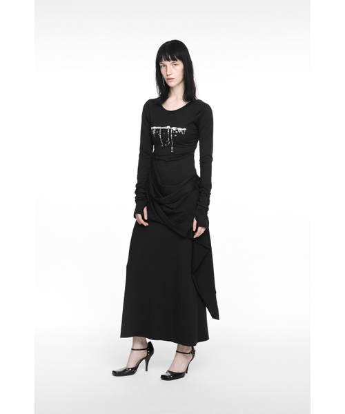 NACHE（ナチェ）の「DROP MAXI DRESS BLACK（ワンピース・レディース・その他・1/0）」の2枚目の写真