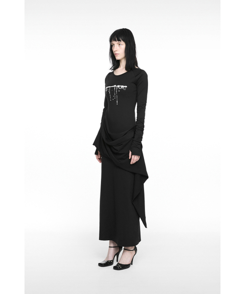 NACHE（ナチェ）の「DROP MAXI DRESS BLACK（ワンピース・レディース・その他・1/0）」の3枚目の写真