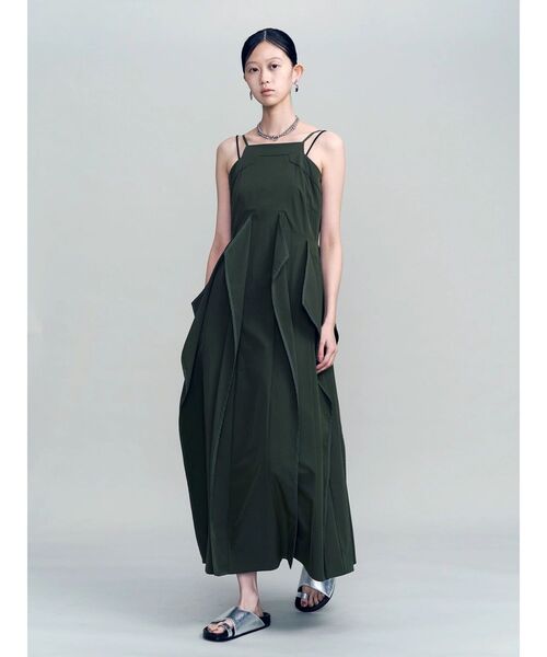 UN3D.（アンスリード）の「STRATUM WAVE CAMI OP（ワンピース・レディース・ライム/カーキ/ブラック・38/36）」の18枚目の写真
