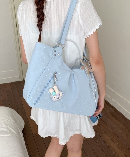 mebole（メボレ）の「マルチドットショルダーバッグ（ショルダーバッグ・レディース・ブルー/ピンク/ホワイト/ブラック・FREE）」の15枚目の写真