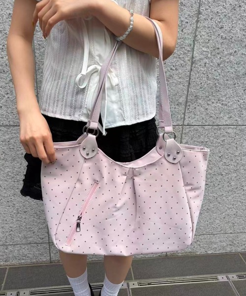 mebole（メボレ）の「マルチドットショルダーバッグ（ショルダーバッグ・レディース・ブルー/ピンク/ホワイト/ブラック・FREE）」の9枚目の写真