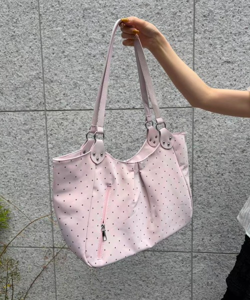 mebole（メボレ）の「マルチドットショルダーバッグ（ショルダーバッグ・レディース・ブルー/ピンク/ホワイト/ブラック・FREE）」の10枚目の写真