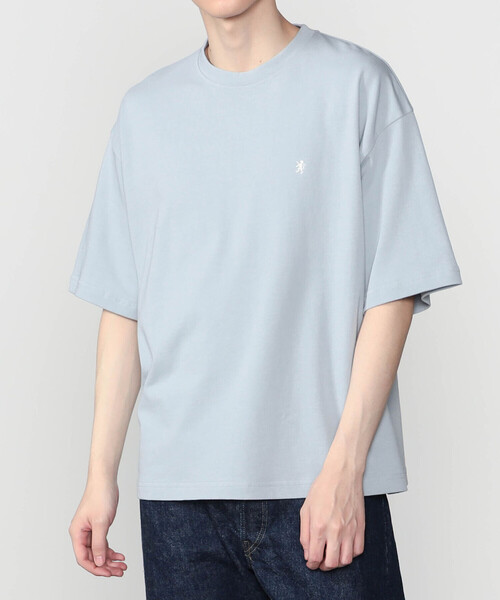 GYMPHLEX(ジムフレックス)の「Gymphlex | シルケットコットン クルーネックTシャツ MEN(Tシャツ/カットソー・メンズ・ブルー系その他/グレー・L/M)」の1枚目の写真