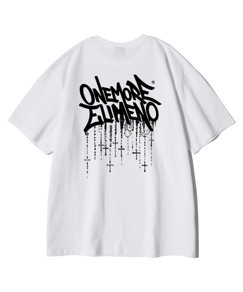 ELIMENO（エリメノ）の「EL クロスチェーン 半袖Tシャツ 4カラー（Tシャツ/カットソー・メンズ・ブラック/ライトグレー/チャコール/ホワイト・1/2/3/4/5/6）」の9枚目の写真