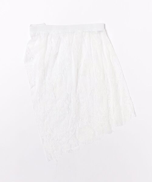 Mayree(メイリー)の「【resonance】レース 刺繍 アシンメトリーデザイン ラップスカート/付け裾【マルチウェイ】(その他トップス・レディース・ブラック/ホワイト・FREE)」の9枚目の写真