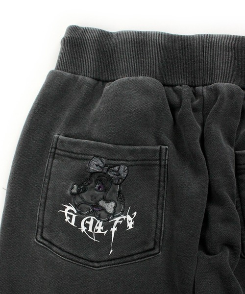 GALFY(ガルフィー)の「【GALFY/ガルフィー】病みギャルスウェパン(スウェットパンツ・レディース・スミクロ/ブラック系その他/ホワイト・FREE)」の12枚目の写真