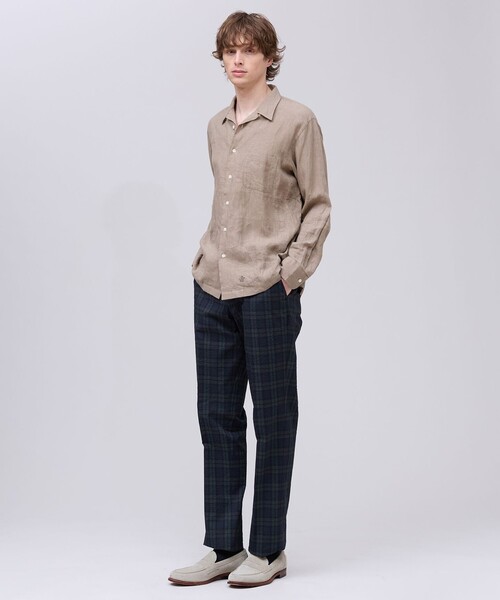 J.PRESS(ジェイプレス)の「【吸水速乾 / ストレッチ / 洗える】クールマックスサッカー ステムテーパードパンツ(その他パンツ・メンズ・ネイビー系3/ベージュ系3・74/78/82/86/90/94)」の15枚目の写真