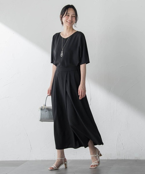 LAUTREAMONT(ロートレアモン)の「【涼・美・楽】Vネックブラウス(シャツ/ブラウス・レディース・ブラウン/ベージュ/ブラック/ダークネイビー・9号)」の13枚目の写真