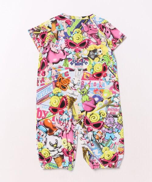 HYSTERIC MINI（ヒステリックミニ）の「HYSTERIC MINI IN WONDERLAND Viscotex 半袖2WAYALL（ロンパース・キッズ・ブルー系その他・FREE）」の2枚目の写真