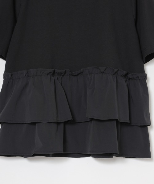 GLACIER lusso(グラシアルッソ)の「【美冷・接触冷感・UVカット】裾フリルトップス(Tシャツ/カットソー・レディース・ブラック/グリーン/アイボリー・L/LL/M)」の19枚目の写真