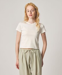 Steven Alan | <Steven Alan>コットン フライス Tシャツ(Tシャツ/カットソー)
