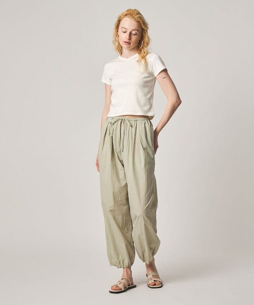 Steven Alan(スティーブンアラン)の「<Steven Alan>コットン フライス Tシャツ(Tシャツ/カットソー・レディース・ダークブラウン/ネイビー/パープル/オフホワイト/グレー系・FREE)」の8枚目の写真