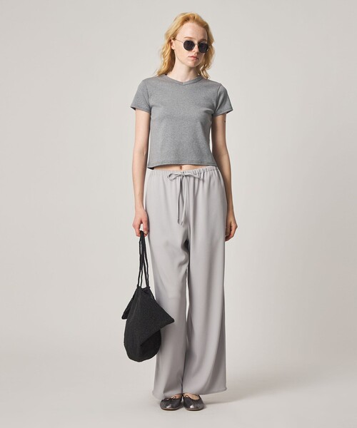 Steven Alan(スティーブンアラン)の「<Steven Alan>コットン フライス Tシャツ(Tシャツ/カットソー・レディース・ダークブラウン/ネイビー/パープル/オフホワイト/グレー系・FREE)」の10枚目の写真