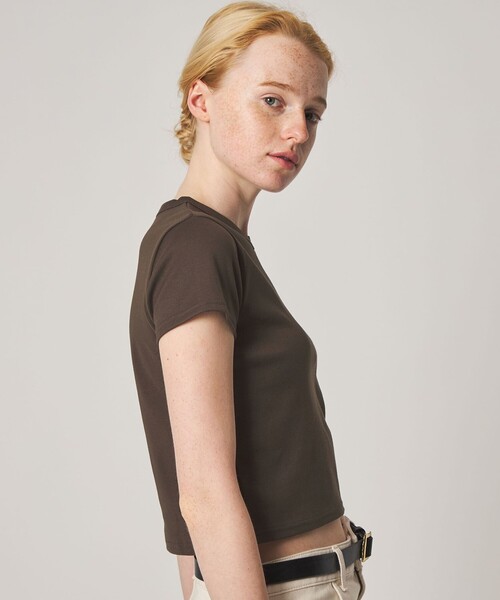 Steven Alan(スティーブンアラン)の「<Steven Alan>コットン フライス Tシャツ(Tシャツ/カットソー・レディース・ダークブラウン/ネイビー/パープル/オフホワイト/グレー系・FREE)」の14枚目の写真