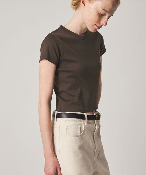 Steven Alan(スティーブンアラン)の「<Steven Alan>コットン フライス Tシャツ(Tシャツ/カットソー・レディース・ダークブラウン/ネイビー/パープル/オフホワイト/グレー系・FREE)」の15枚目の写真