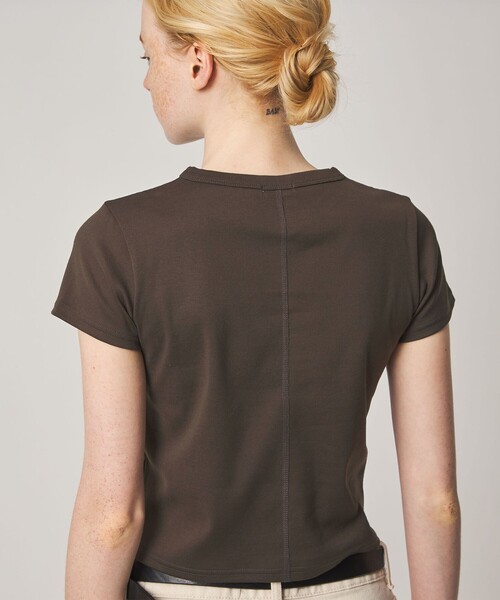 Steven Alan(スティーブンアラン)の「<Steven Alan>コットン フライス Tシャツ(Tシャツ/カットソー・レディース・ダークブラウン/ネイビー/パープル/オフホワイト/グレー系・FREE)」の18枚目の写真