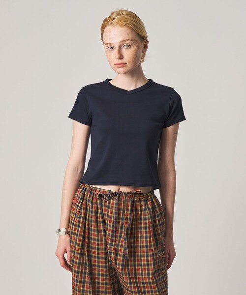 Steven Alan(スティーブンアラン)の「<Steven Alan>コットン フライス Tシャツ(Tシャツ/カットソー・レディース・ダークブラウン/ネイビー/パープル/オフホワイト/グレー系・FREE)」の19枚目の写真