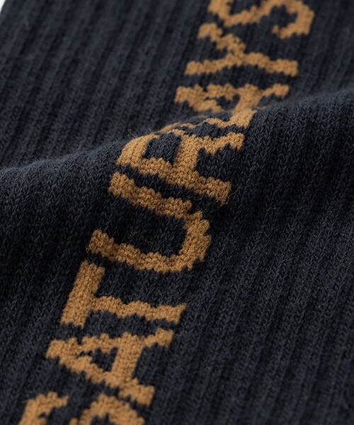 Saturdays NYC(サタデーズ ニューヨークシティ )の「Logo Socks(ソックス/靴下・メンズ・ワイン/ブルー・FREE)」の7枚目の写真