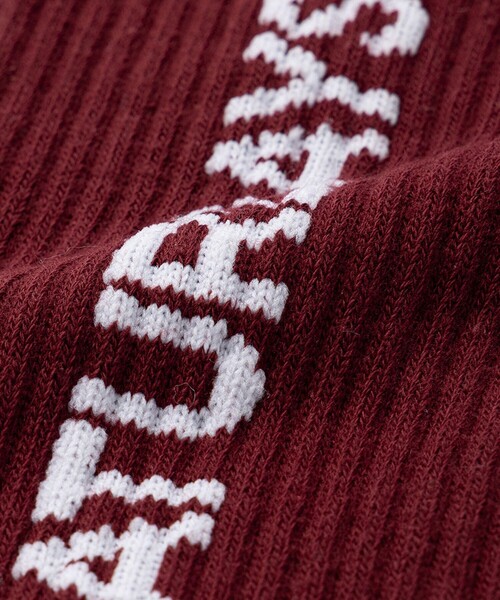 Saturdays NYC(サタデーズ ニューヨークシティ )の「Logo Socks(ソックス/靴下・メンズ・ワイン/ブルー・FREE)」の8枚目の写真