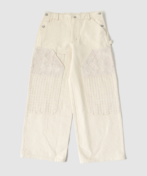 JOURNAL STANDARD(ジャーナルスタンダード)の「Eighteen East WIDE ELI DOUBLE KNEE L/W B(その他パンツ・メンズ・アイボリー・MEDIUM/SMALL)」の1枚目の写真