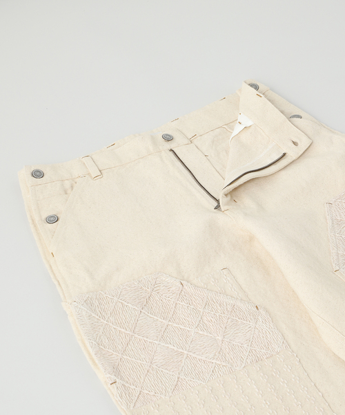 JOURNAL STANDARD(ジャーナルスタンダード)の「Eighteen East WIDE ELI DOUBLE KNEE L/W B(その他パンツ・メンズ・アイボリー・MEDIUM/SMALL)」の3枚目の写真