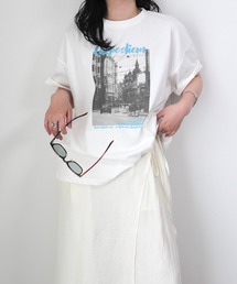 【インフルエンサー ゆ ず も も .セレクト】タウンフォトカラーロゴTシャツ