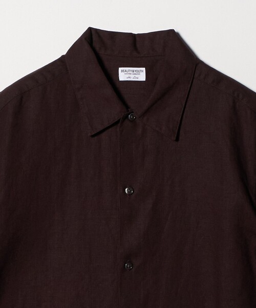 BEAUTY&YOUTH UNITED ARROWS（ビューティーアンドユースユナイテッドアローズ）の「HI-LINE シュリンク リネン ハーフ スリーブ シャツ（シャツ/ブラウス・メンズ・レッド/ダークブラウン・XL/M/L/S）」の22枚目の写真