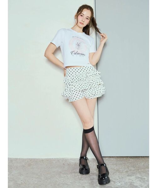 CALNAMUR(カルナムール)の「CAT Tシャツ(Tシャツ/カットソー・レディース・ホワイト/ピンク/オフホワイト/ブルー/ブラック・FREE)」の19枚目の写真