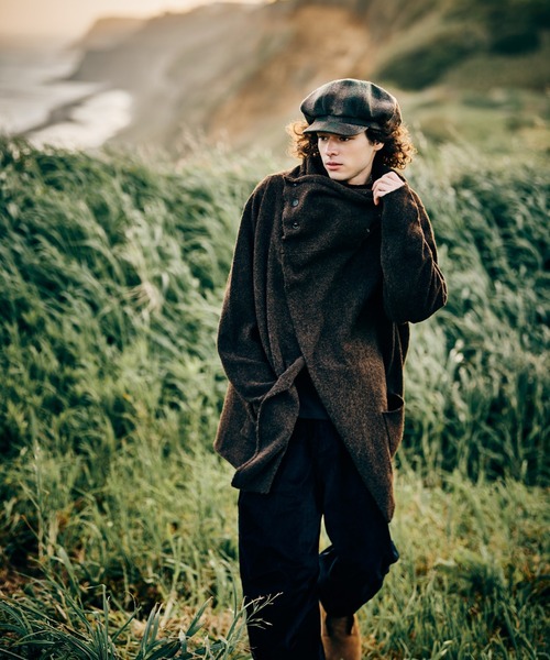 glamb（グラム）の「Mist Cardigan / ミストカーディガン（カーディガン/ボレロ・メンズ・ブラック/ブラウン・M/L）」の4枚目の写真