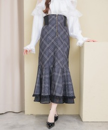 フロントジップマーメイドスカート