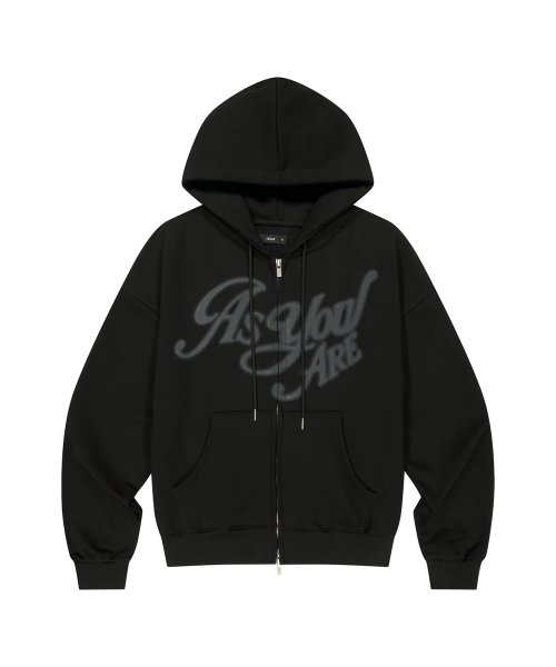 as you are（アズユーアー）の「AYA ビッグロゴフードジップアップ ブラック（パーカー・レディース・その他・SMALL/MEDIUM）」の5枚目の写真
