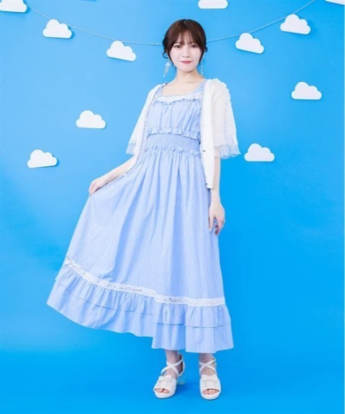 メローフリルストライプJSK（ワンピース）｜axes femme（アクシーズ