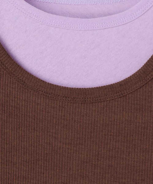 GEORGE'S(ジョージズ)の「Tシャツタンクセット(Tシャツ/カットソー・レディース・パープル/サックスブルー/イエロー・FREE)」の11枚目の写真