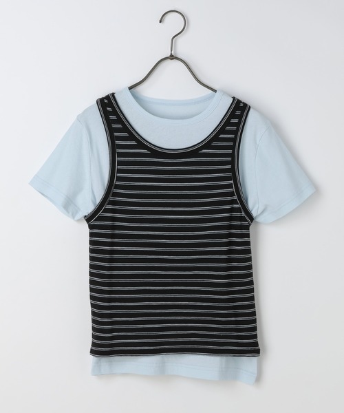 GEORGE'S(ジョージズ)の「Tシャツタンクセット(Tシャツ/カットソー・レディース・パープル/サックスブルー/イエロー・FREE)」の15枚目の写真
