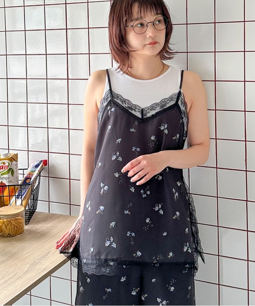 PILIT(ピリット)の「フラワーレースキャミソール(その他トップス・レディース・ブラック/アイボリー・MEDIUM)」の19枚目の写真