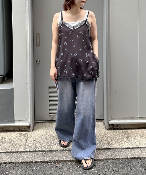PILIT(ピリット)の「フラワーレースキャミソール(その他トップス・レディース・ブラック/アイボリー・MEDIUM)」の21枚目の写真