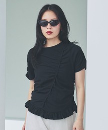 JEANASIS | ギャザーヘムフリルTEE/862531(Tシャツ/カットソー)