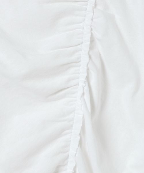 JEANASIS（ジーナシス）の「ギャザーヘムフリルTEE/862531（Tシャツ/カットソー・レディース・ピンク/ブラック/ホワイト・FREE）」の9枚目の写真