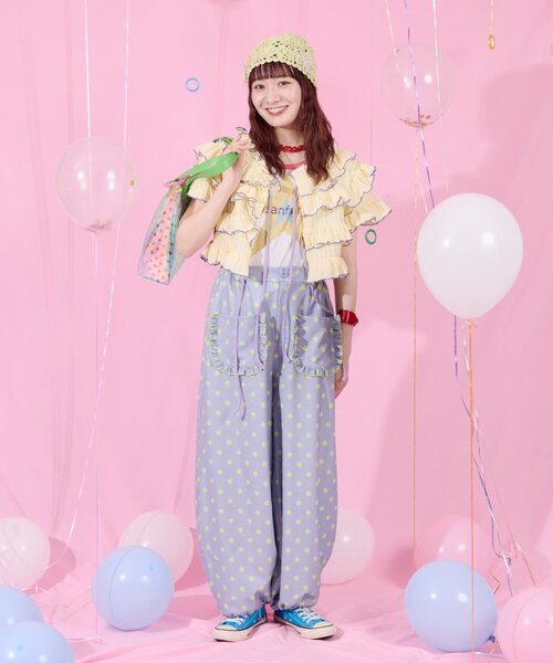 HELLO.SANFRANCISCO(ハローサンフランシスコ)の「【HELLO.SANFRANCISCO/ハローサンフランシスコ】2WAYフリルメロウボレロ(カーディガン/ボレロ・レディース・サックスブルー/アイボリー/イエロー・ONE SIZE)」の16枚目の写真