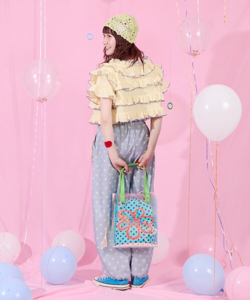 HELLO.SANFRANCISCO(ハローサンフランシスコ)の「【HELLO.SANFRANCISCO/ハローサンフランシスコ】2WAYフリルメロウボレロ(カーディガン/ボレロ・レディース・サックスブルー/アイボリー/イエロー・ONE SIZE)」の15枚目の写真