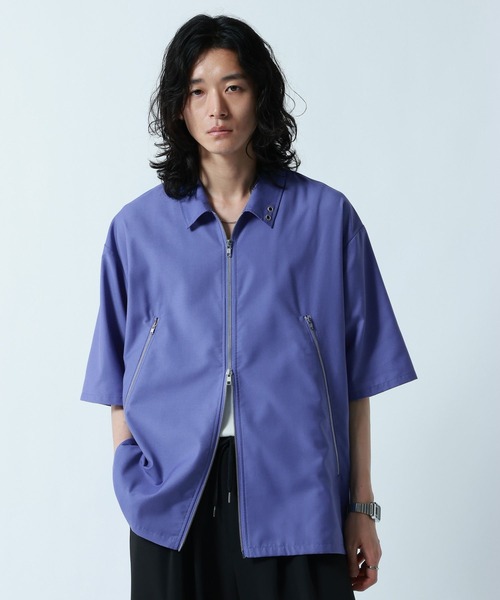 セール】Double Zip Design Shirt/ダブルZIPデザインシャツ（シャツ