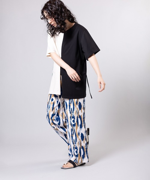 OSMOSIS（オズモーシス）の「プリントパンツ（その他パンツ・レディース・カーキ/ブルー/ブラック・ONE SIZE）」の11枚目の写真