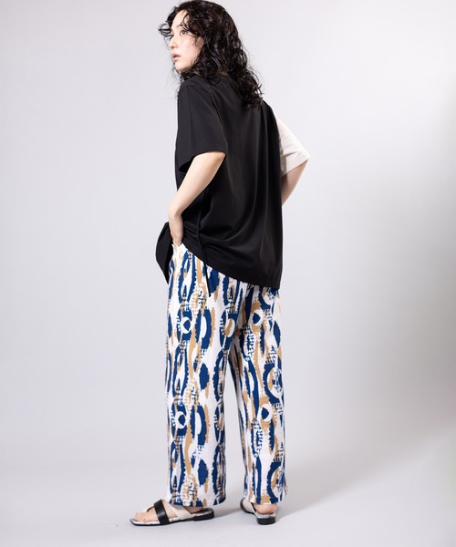 OSMOSIS（オズモーシス）の「プリントパンツ（その他パンツ・レディース・カーキ/ブルー/ブラック・ONE SIZE）」の12枚目の写真