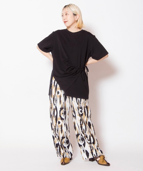 OSMOSIS（オズモーシス）の「プリントパンツ（その他パンツ・レディース・カーキ/ブルー/ブラック・ONE SIZE）」の14枚目の写真