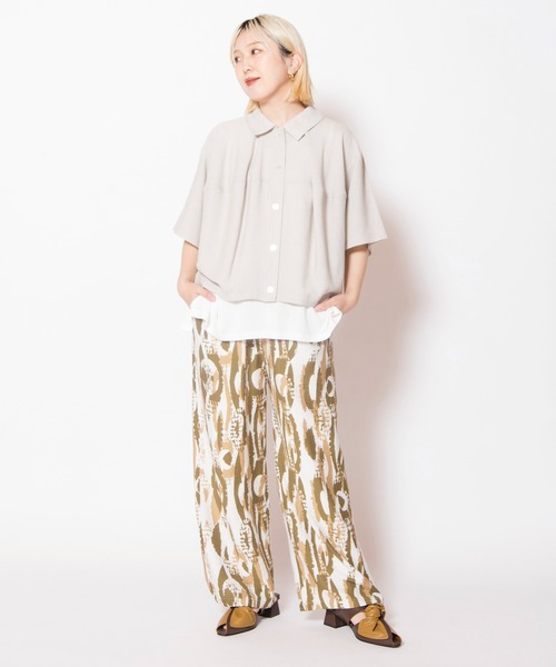 OSMOSIS（オズモーシス）の「プリントパンツ（その他パンツ・レディース・カーキ/ブルー/ブラック・ONE SIZE）」の21枚目の写真
