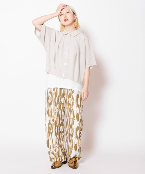OSMOSIS（オズモーシス）の「プリントパンツ（その他パンツ・レディース・カーキ/ブルー/ブラック・ONE SIZE）」の22枚目の写真
