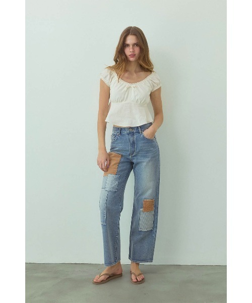 ALEXIA STAM(アリシアスタン)の「Linen Cropped Top /リネンクロップドトップス(Tシャツ/カットソー・レディース・ベージュ/ブラック/ホワイト・M/S)」の18枚目の写真